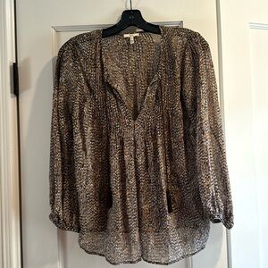 Joie silk tunic with tassels